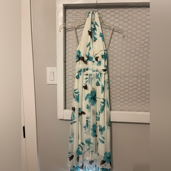 Speechless Women's White and Blue Dress Size Small - Picture 2 of 5